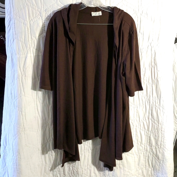 Matrices Women's Large Brown Batwing Cardigan - Picture 1 of 4